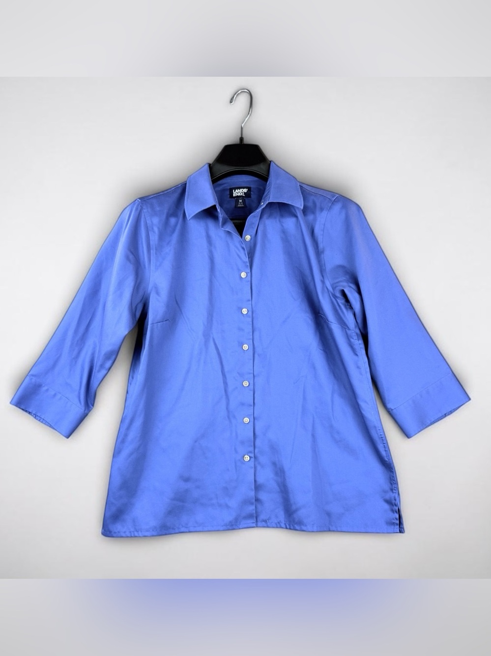 Lands' End Women's Periwinkle Button-Down Shirt